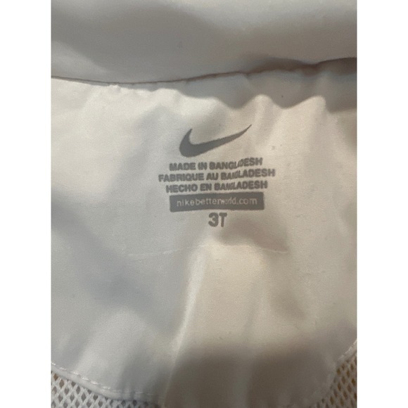 Nike Kids 3T Colorblock Windbreaker Jacket Navy Blue White Yellow - Picture 6 of 7